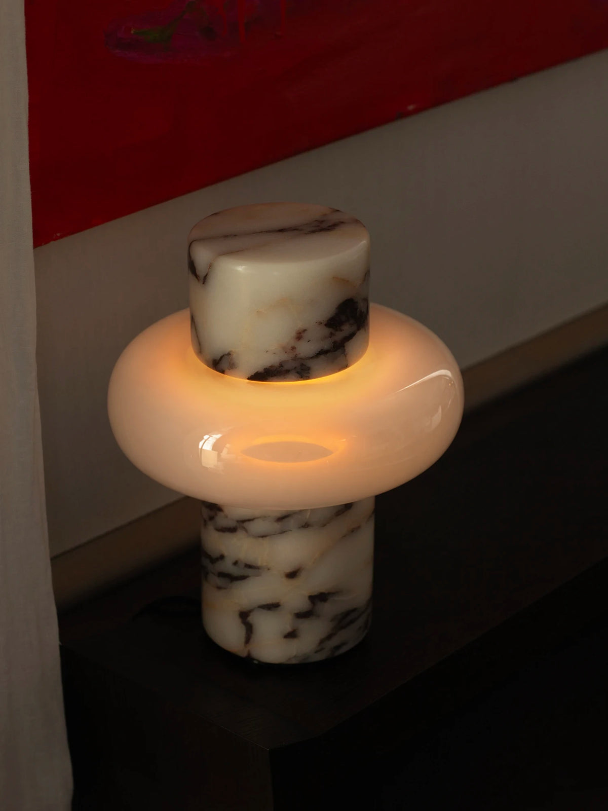 Torus Lamp - Calacatta Viola