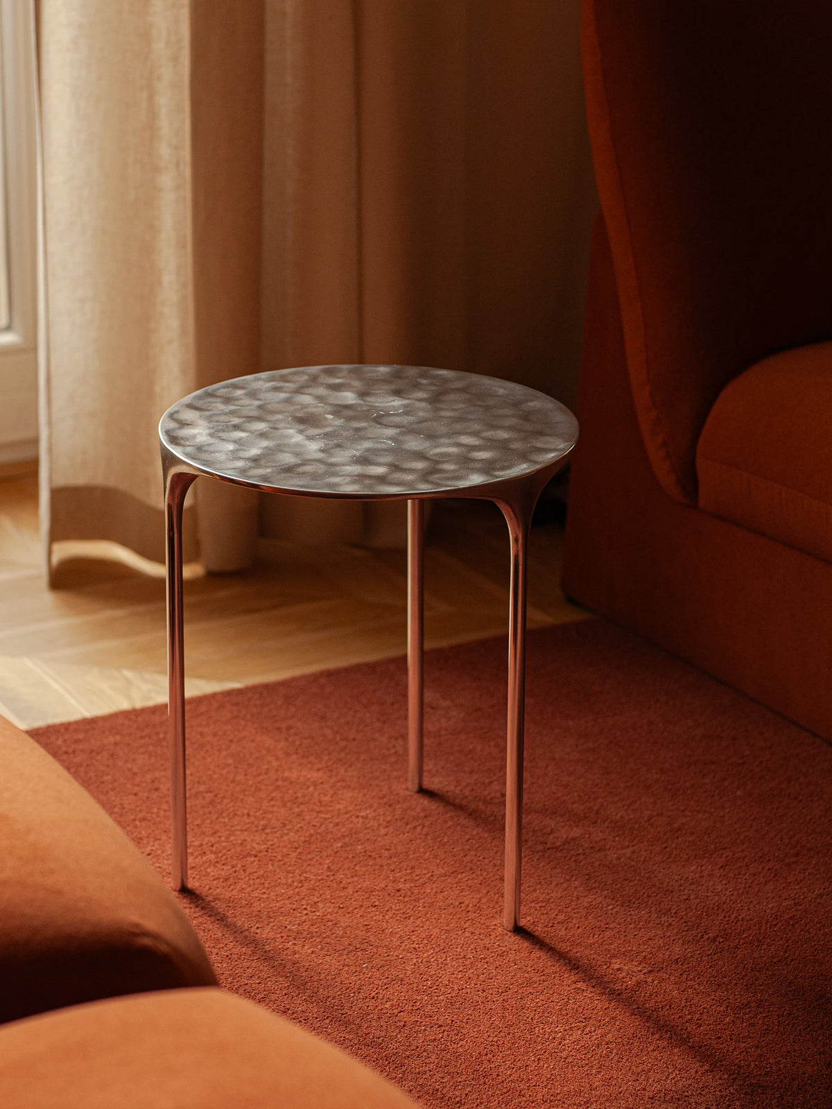 Coffee Table - Rippled Aluminium
