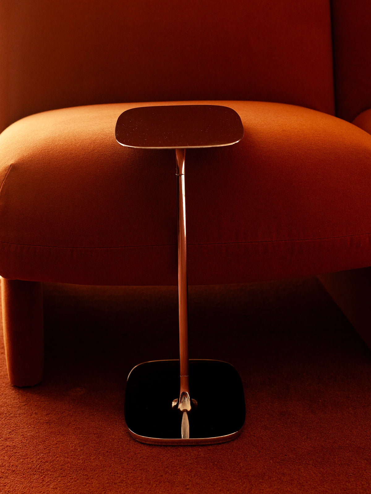Low Side Table - Polished Aluminium