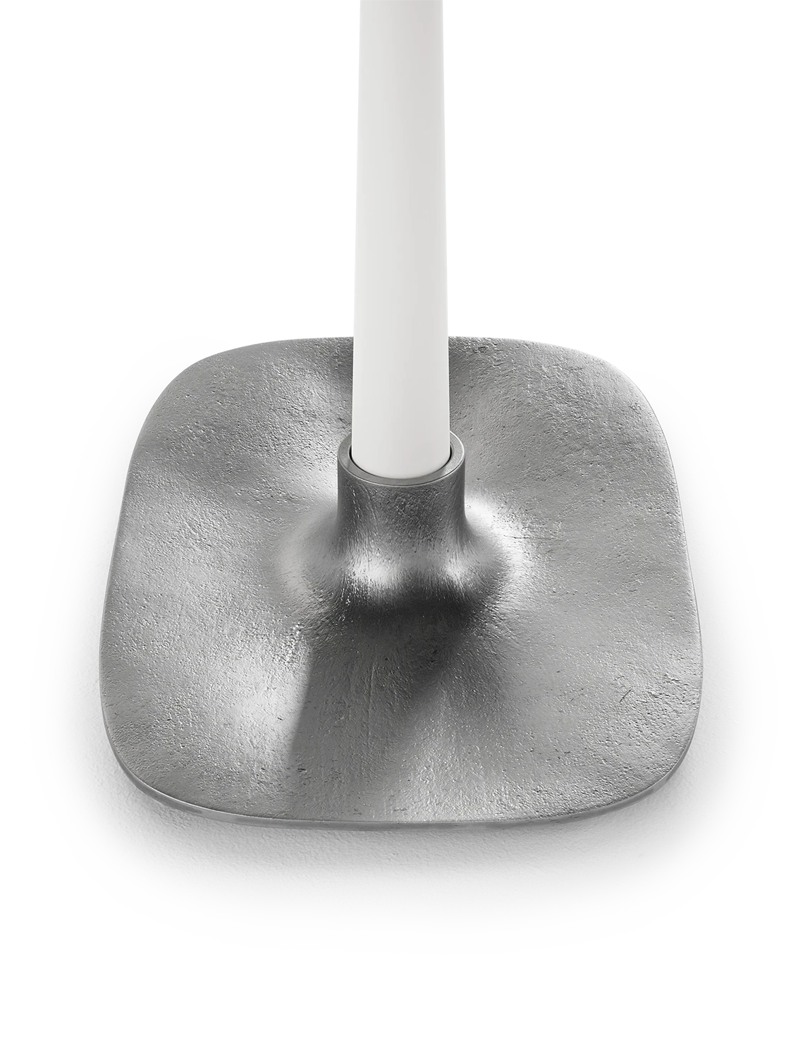 Candle holder - Textured Aluminium