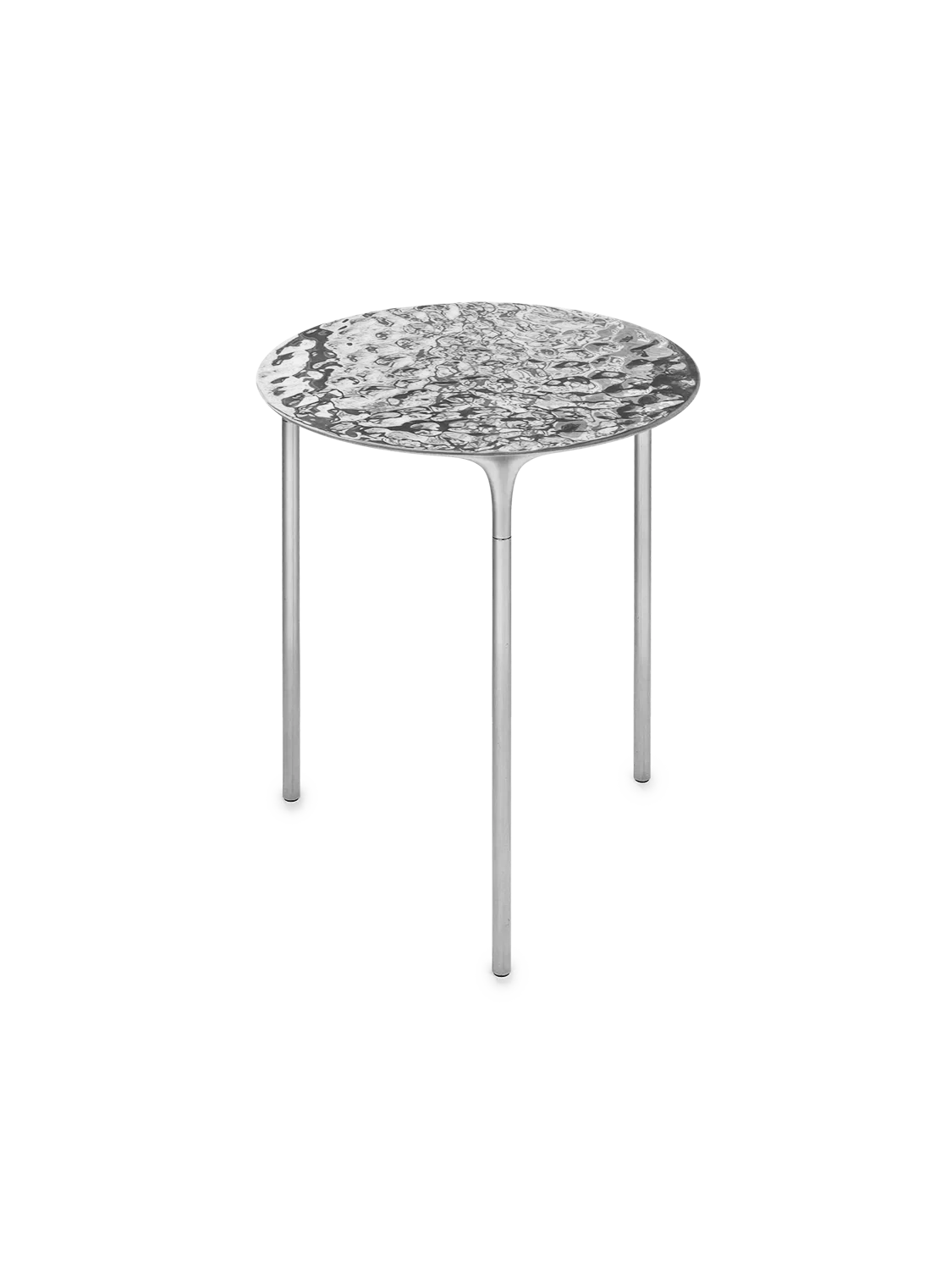 Coffee Table - Rippled Aluminium