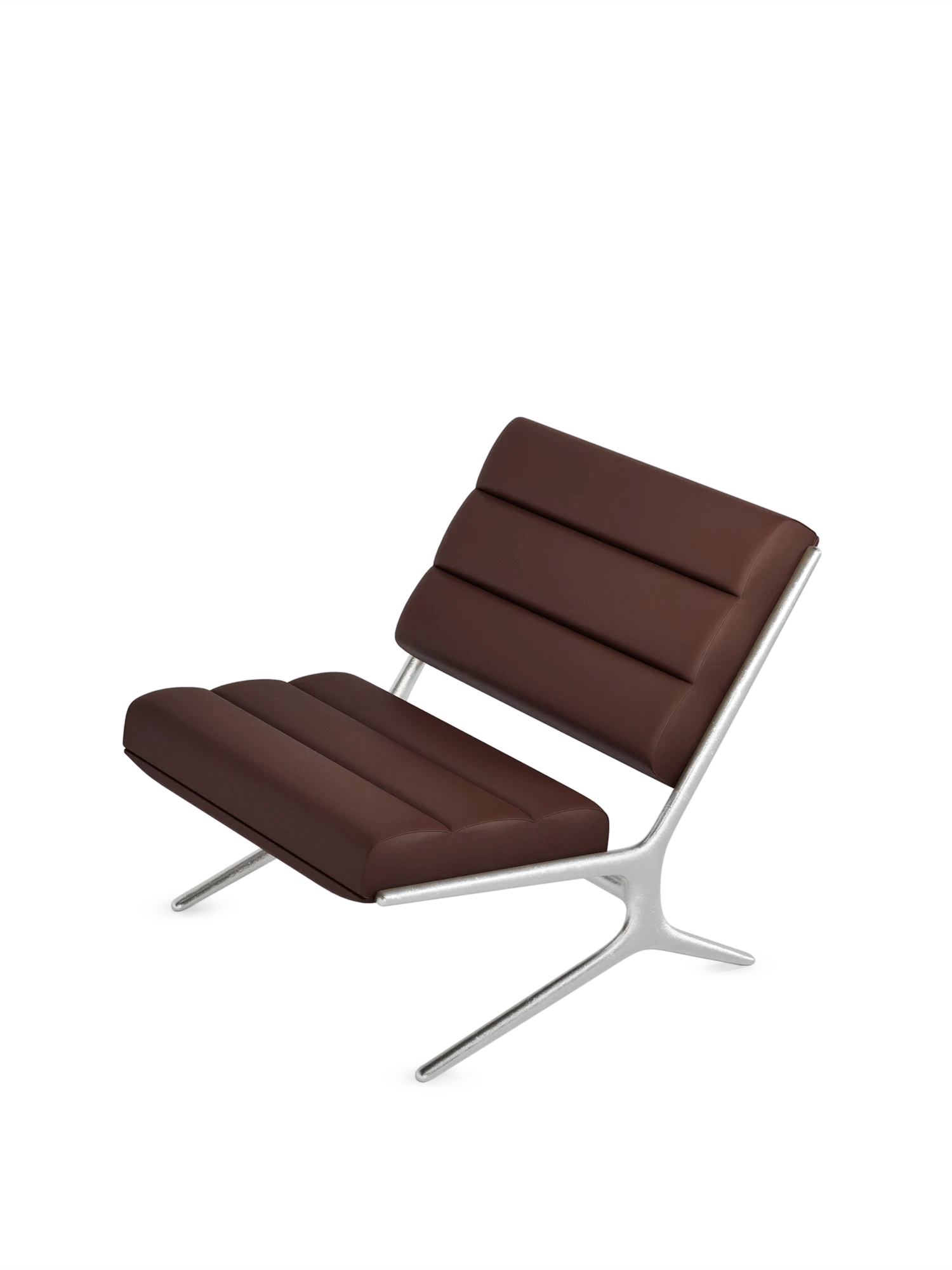 Wafer lounge chair - Textured Aluminium