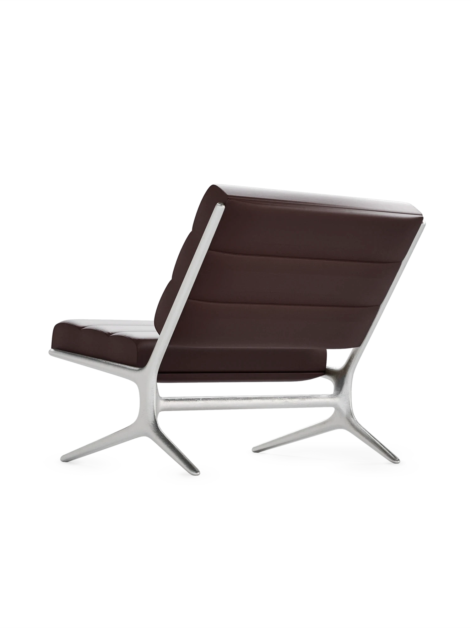 Wafer lounge chair - Textured Aluminium