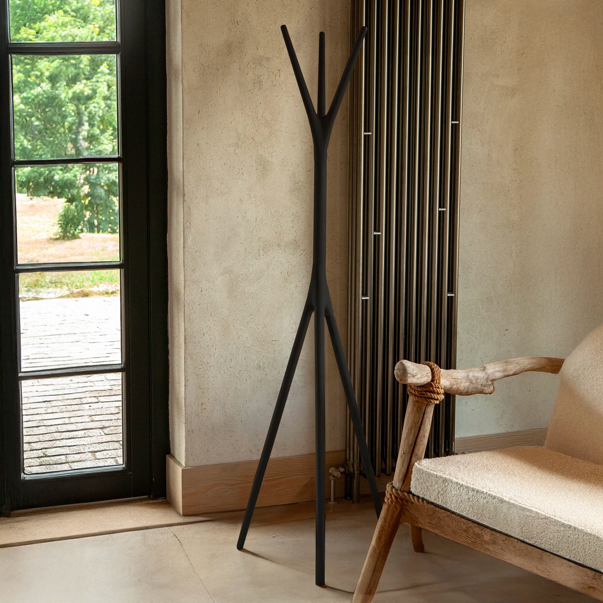 Woody Coat hanger - Black Stained Oak