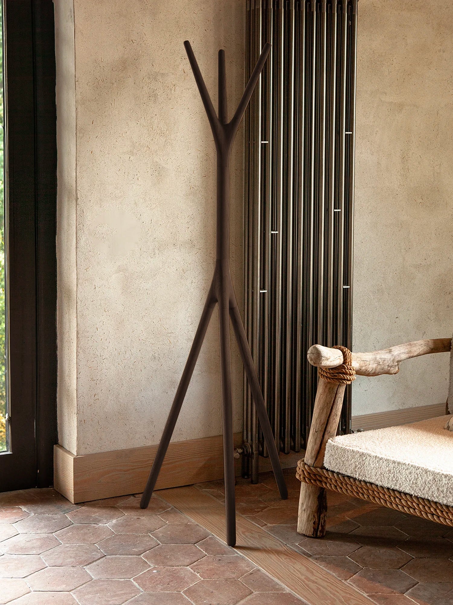 Woody Coat hanger - Brown Stained Oak