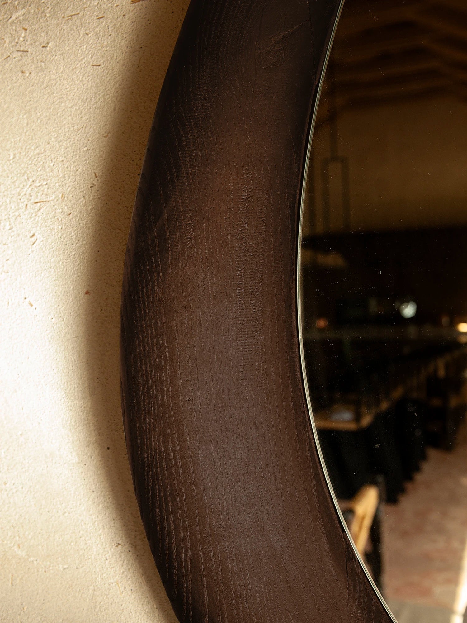 Mirror - Brown Stained Ash