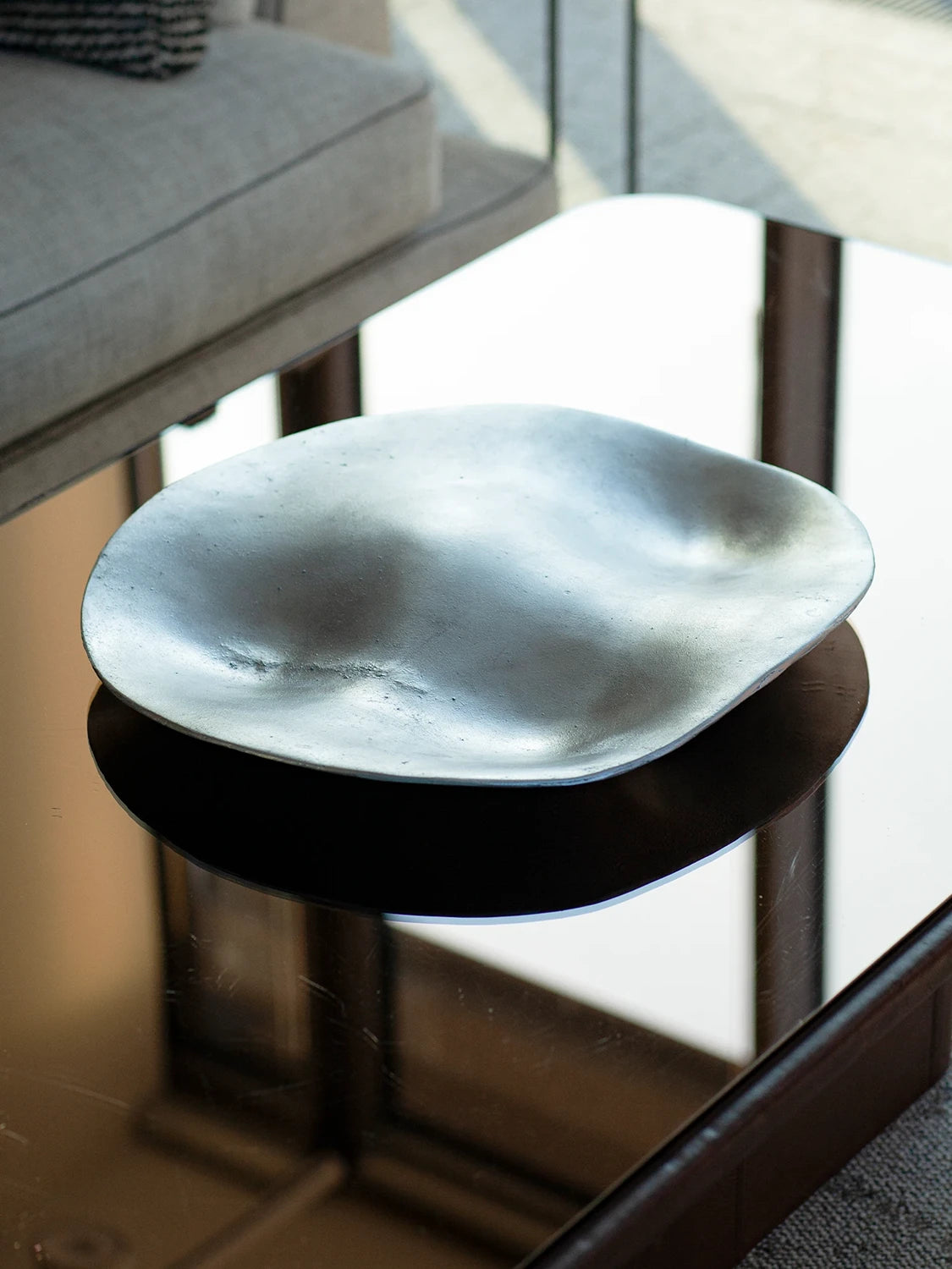 Large Bowl - Textured Aluminium