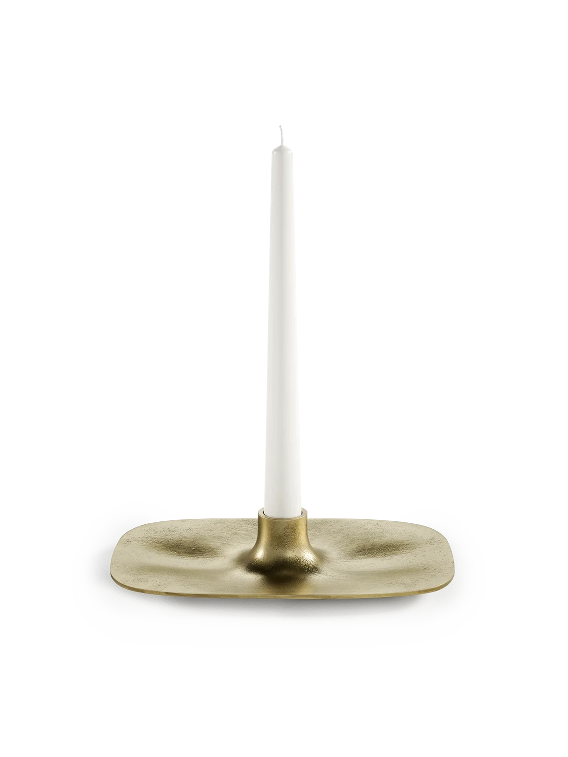 Candle holder - Textured Brass