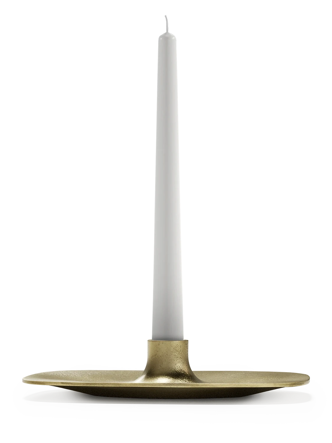 Candle holder - Textured Brass