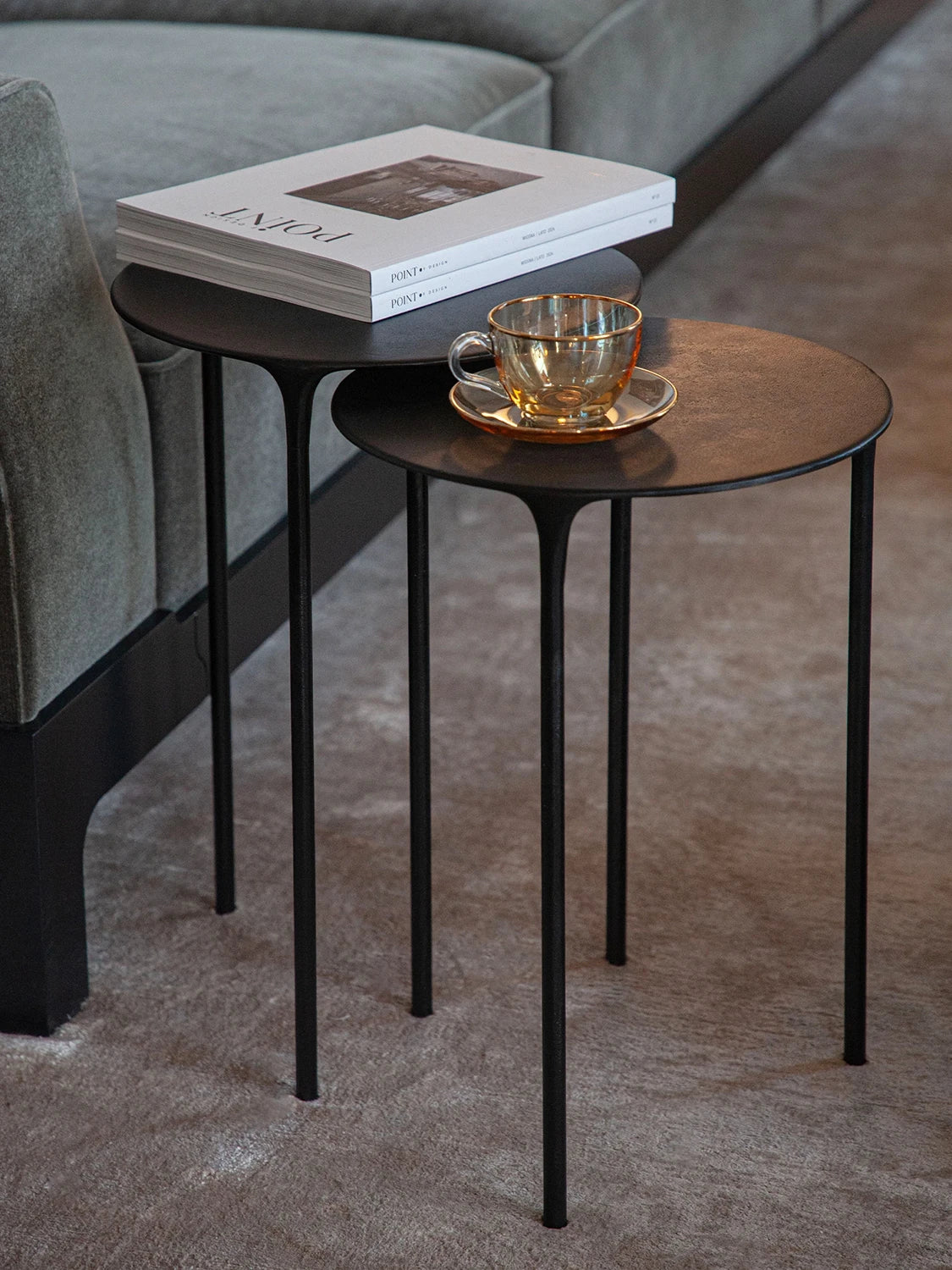 Coffee Table - Coated Black