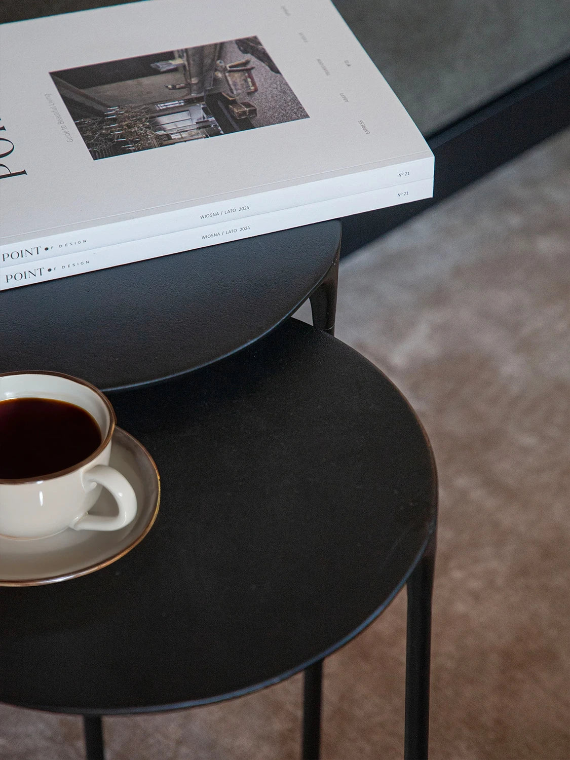 Coffee Table - Coated Black