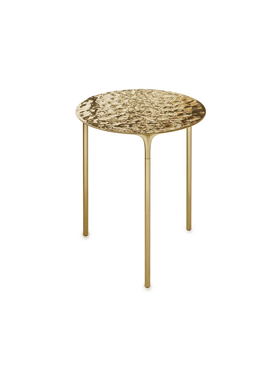 Coffee Table - Rippled Brass