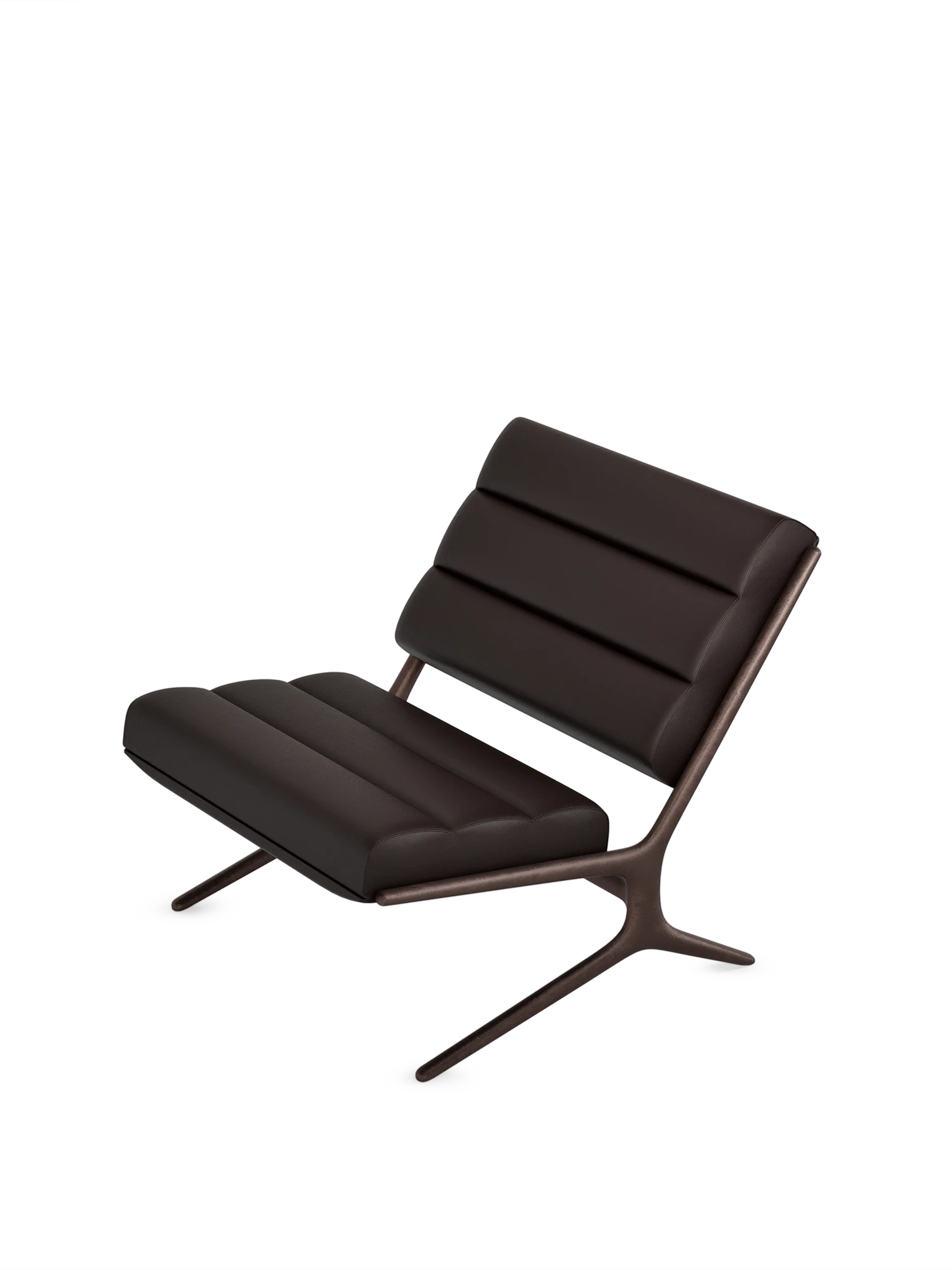 Wafer lounge chair - Aged Brass