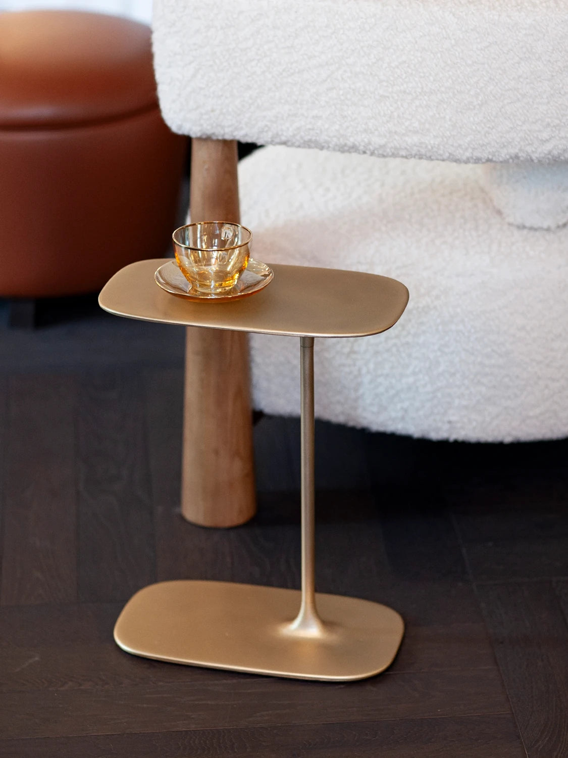 Low Side Table - Brushed Brass