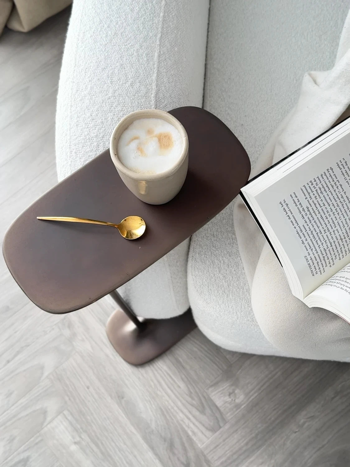 Tall Side Table - Aged Brass