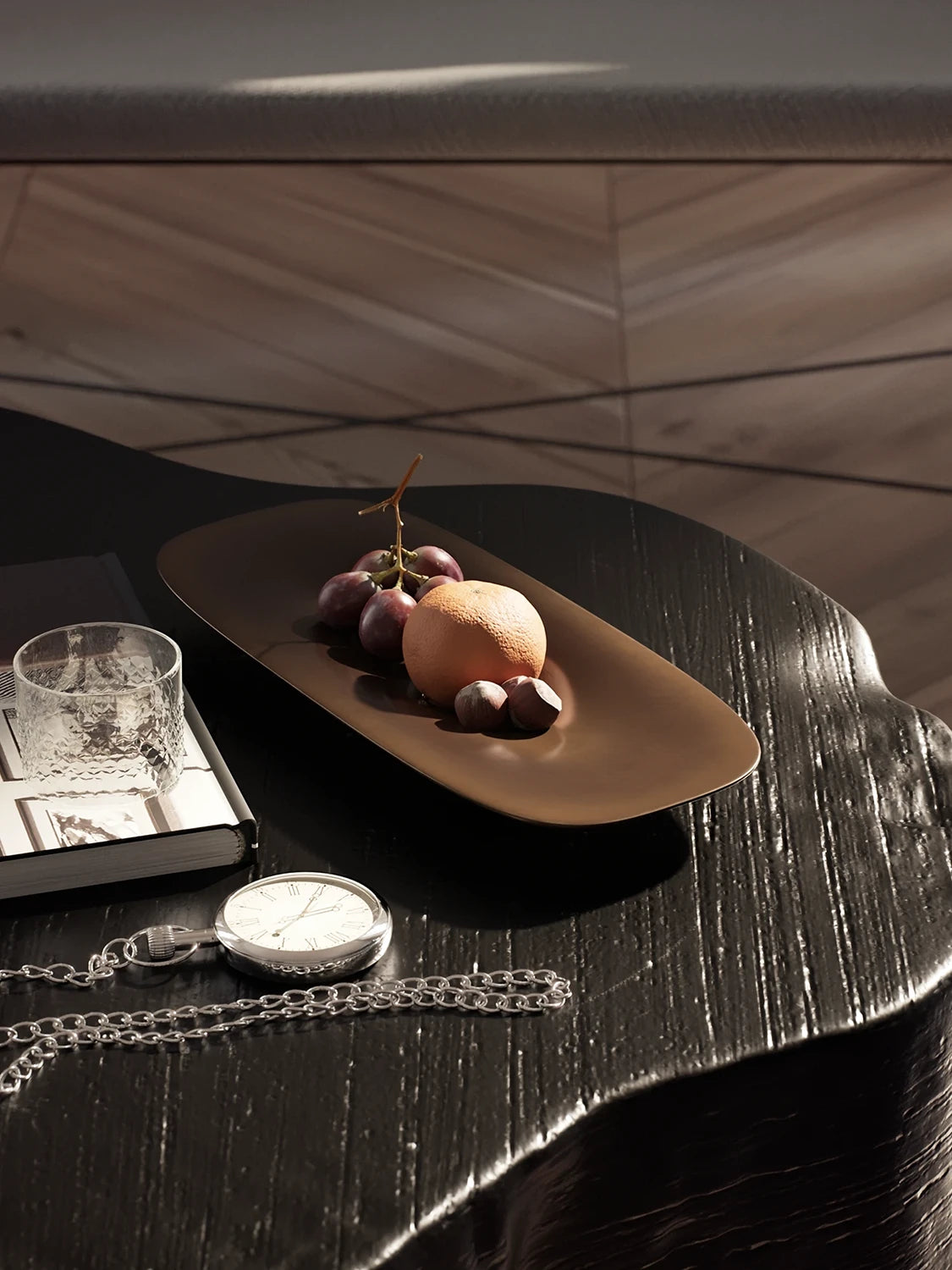 Small Tray - Aged Brass