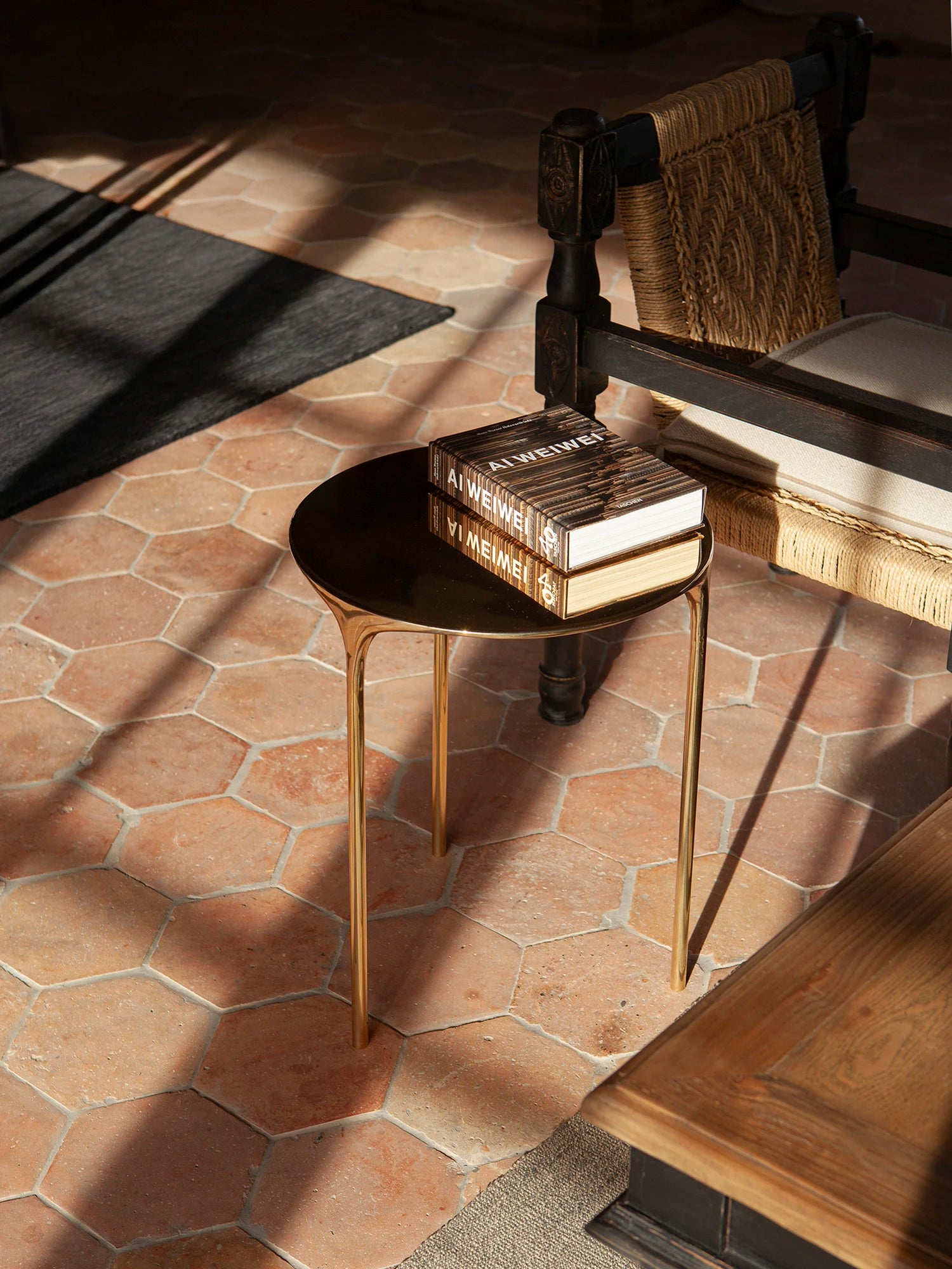 Coffee Table - Polished Brass