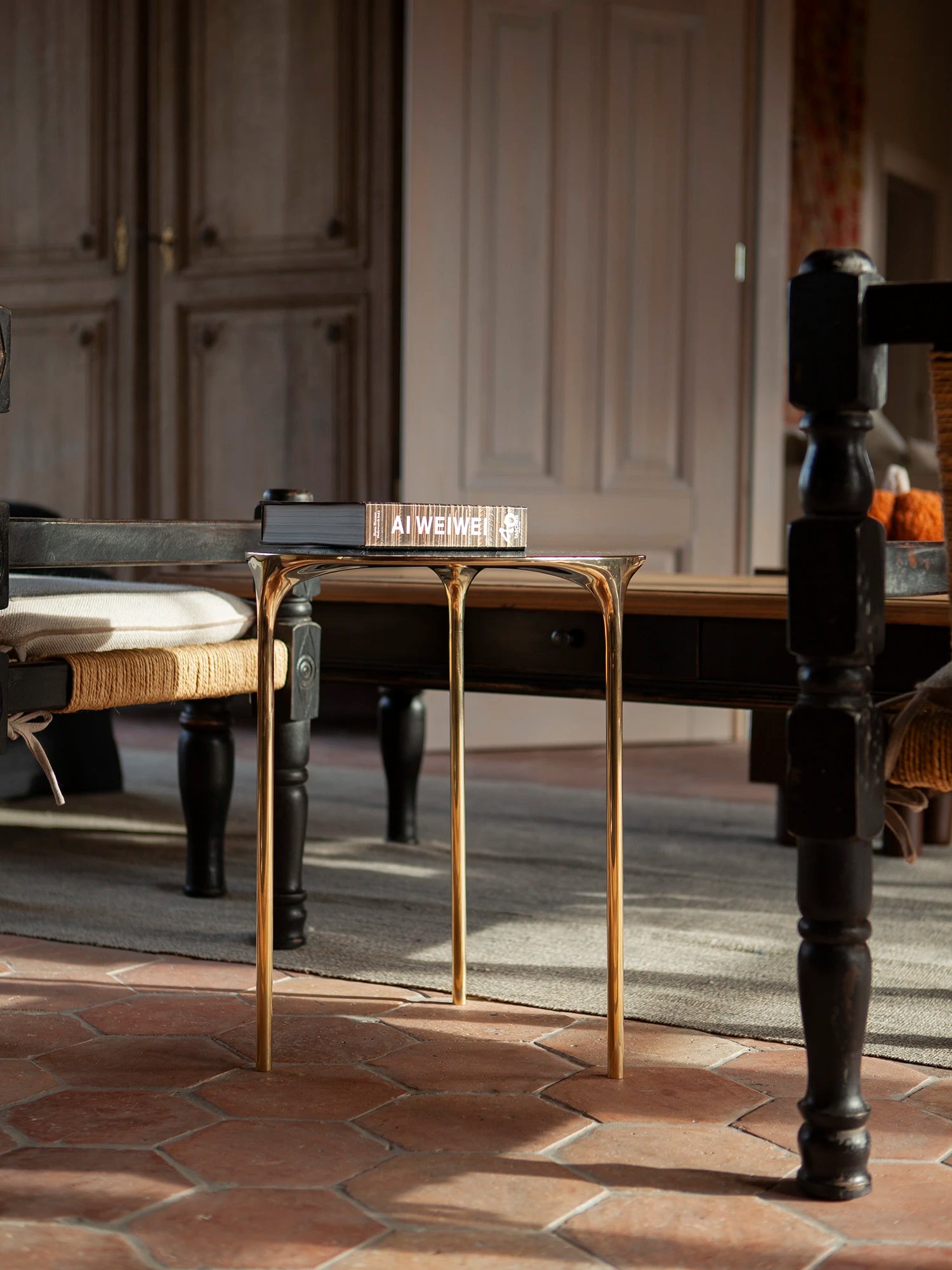 Coffee Table - Polished Brass