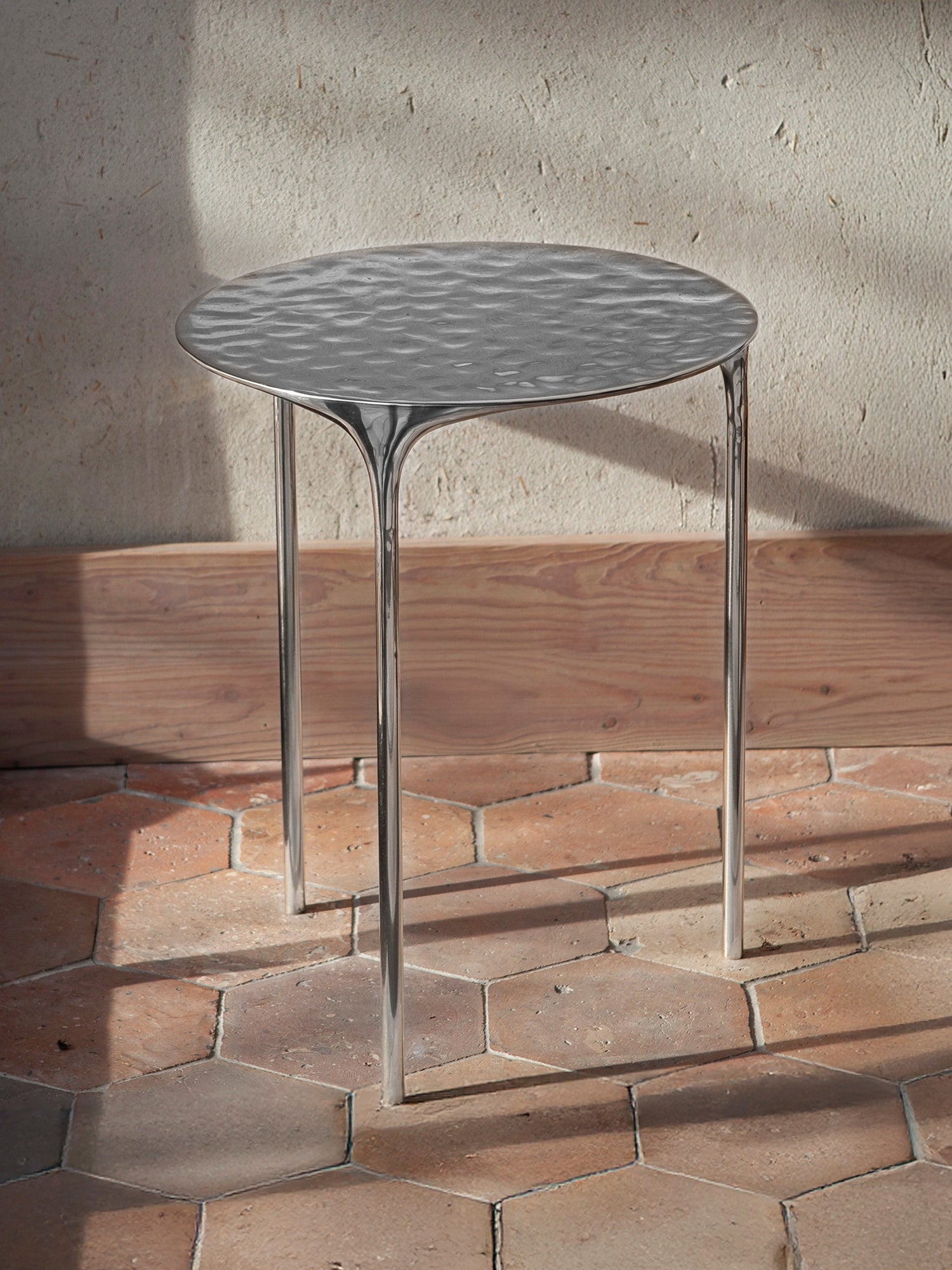 Coffee Table - Rippled Aluminium