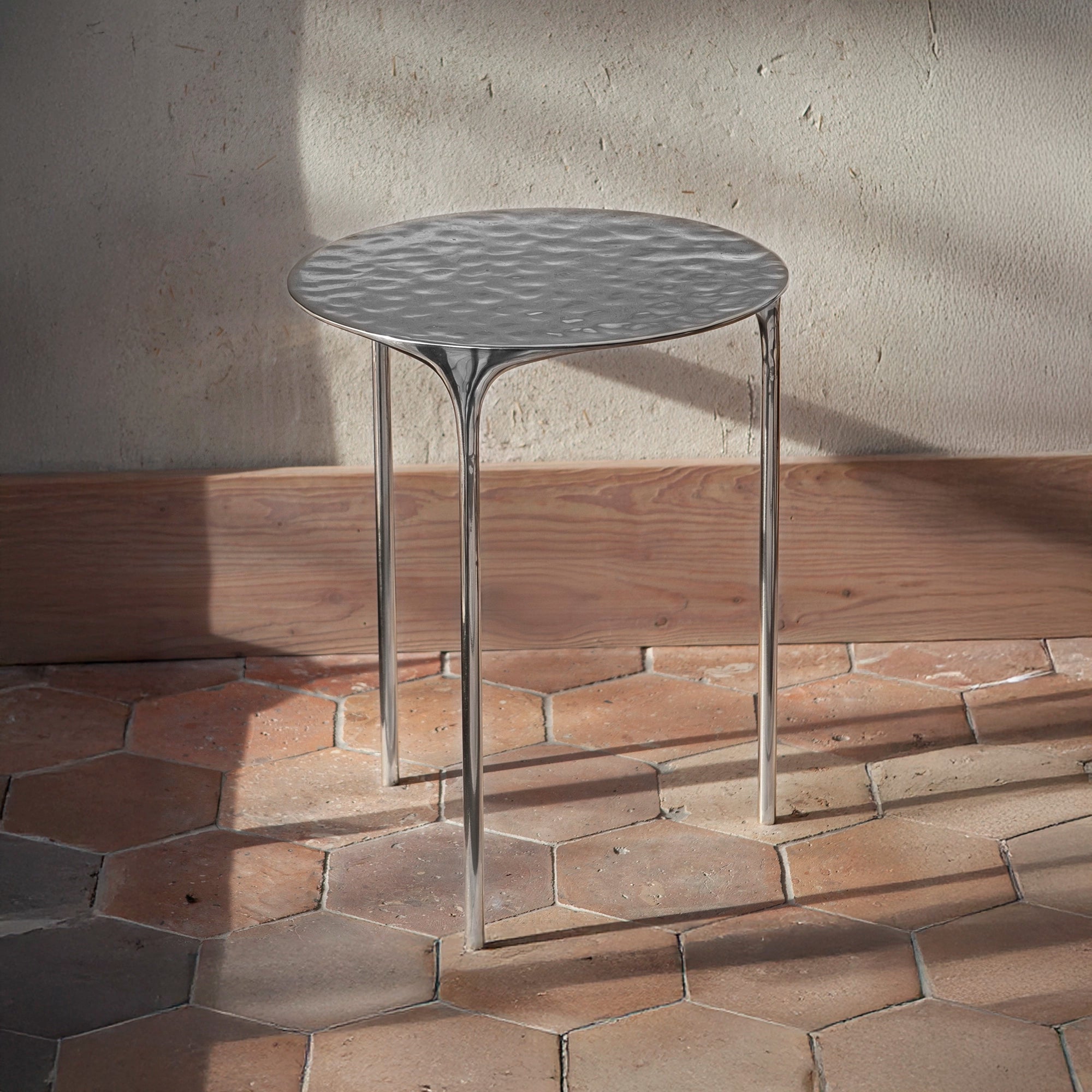 Coffee Table - Rippled Aluminium