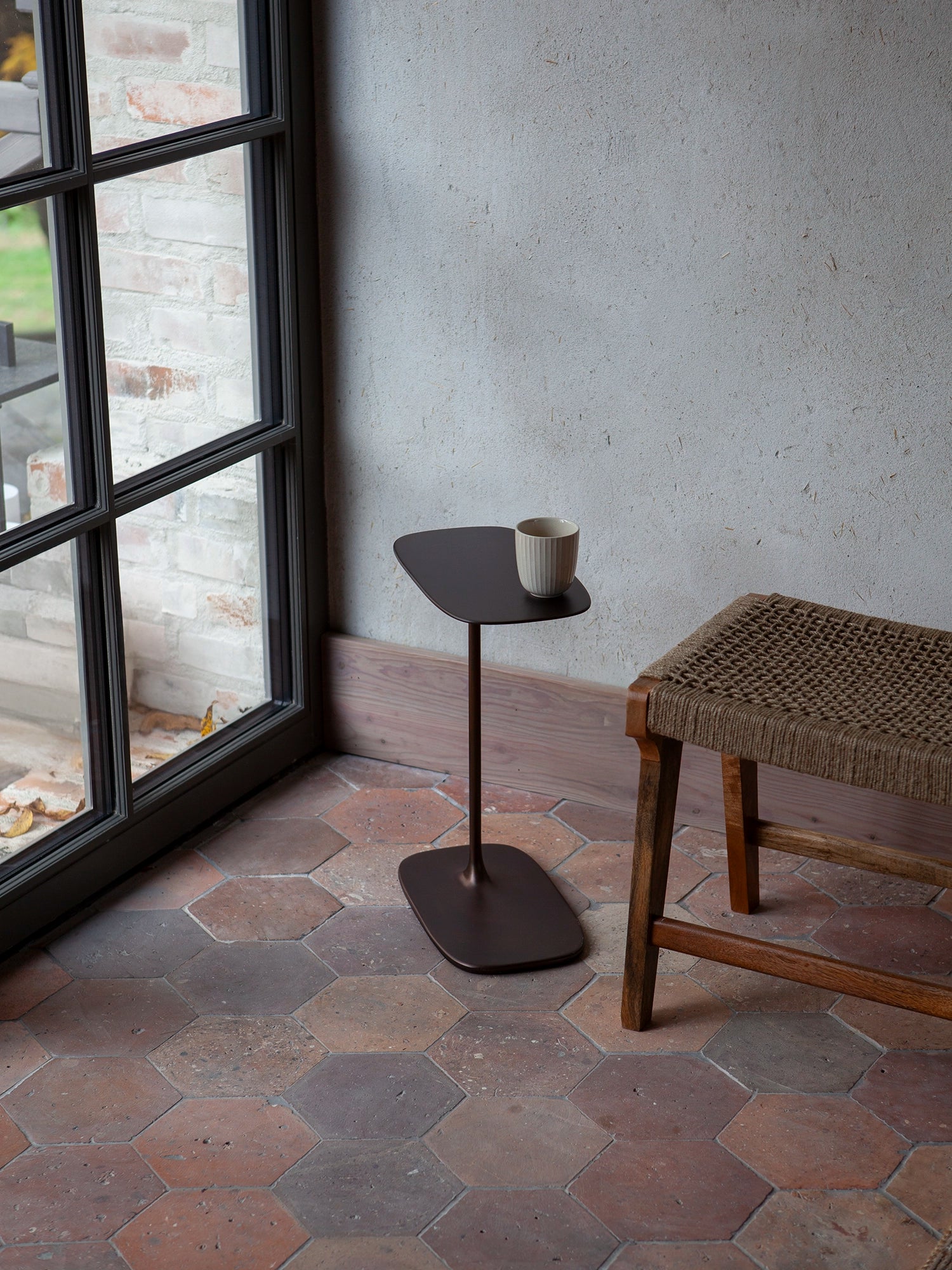 Low Side Table - Aged Brass