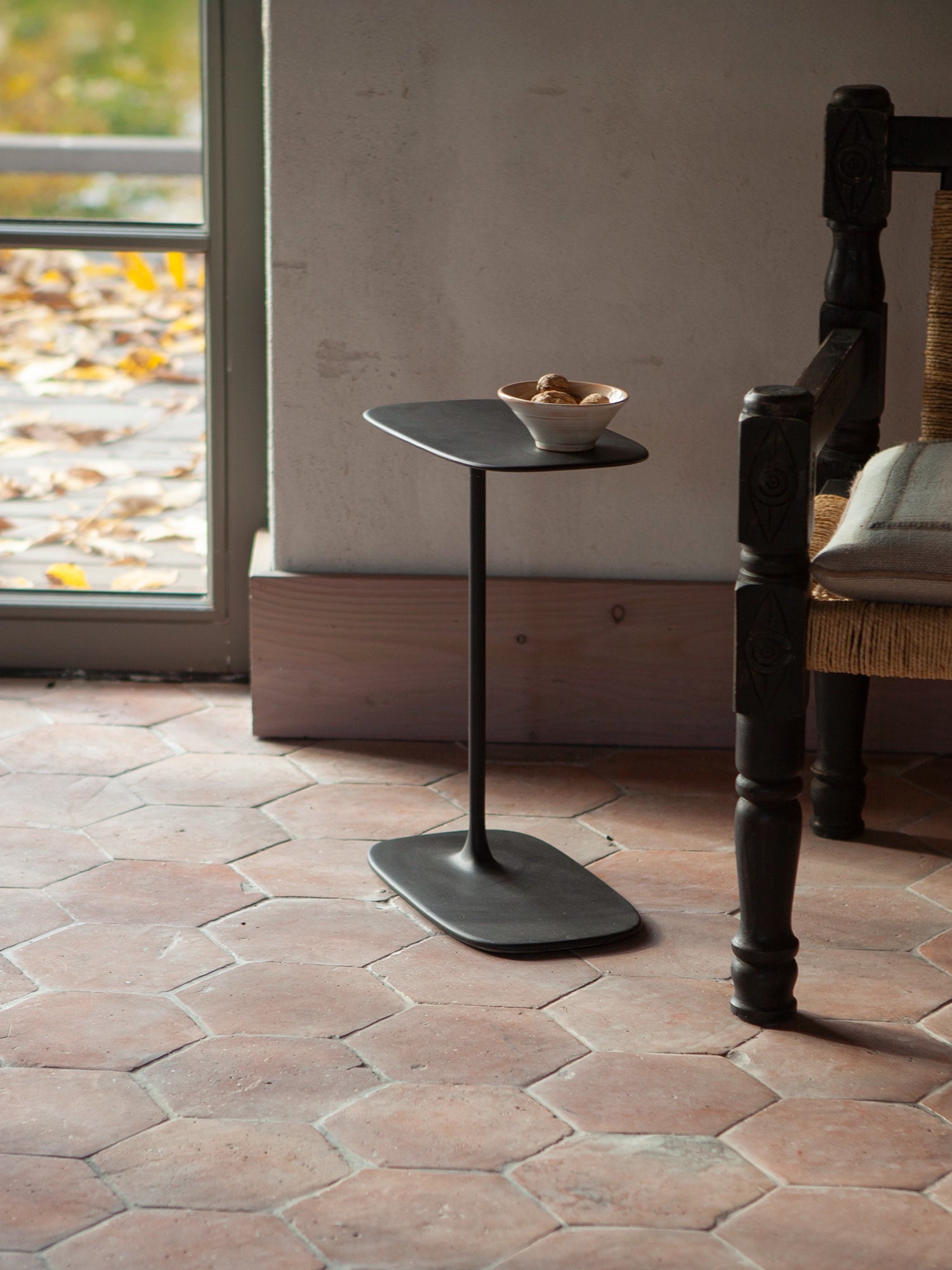 Low Side Table - Coated Black