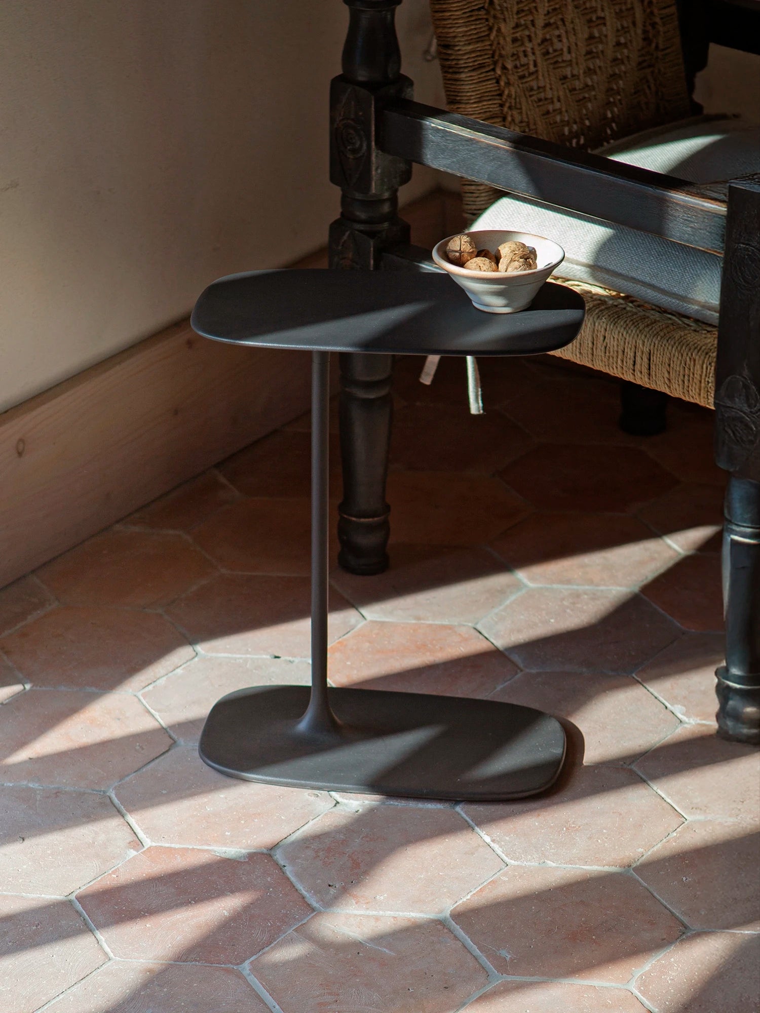 Low Side Table - Coated Black