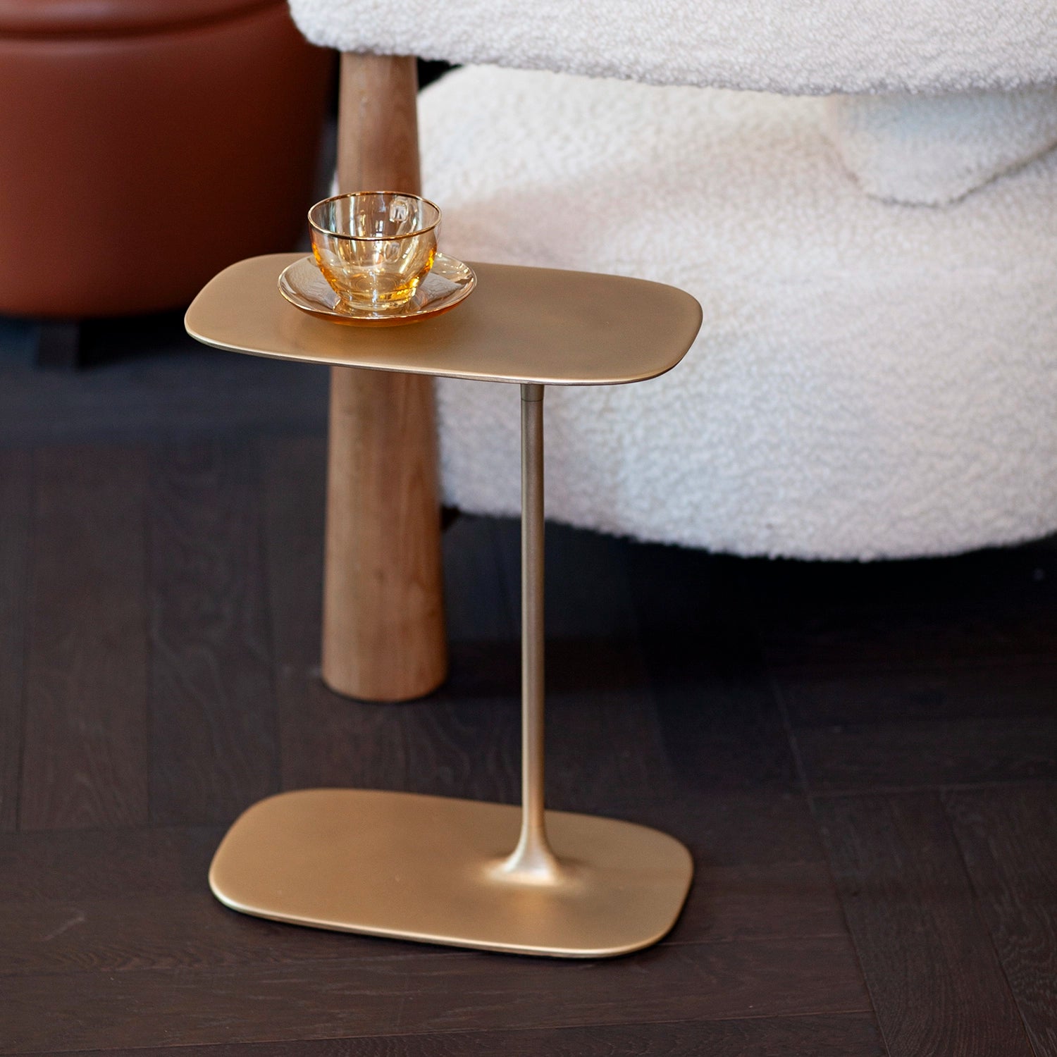 Low Side Table - Brushed Brass