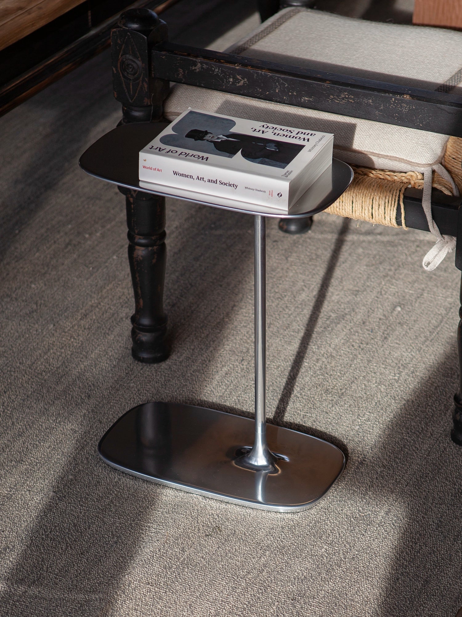Low Side Table - Polished Aluminium