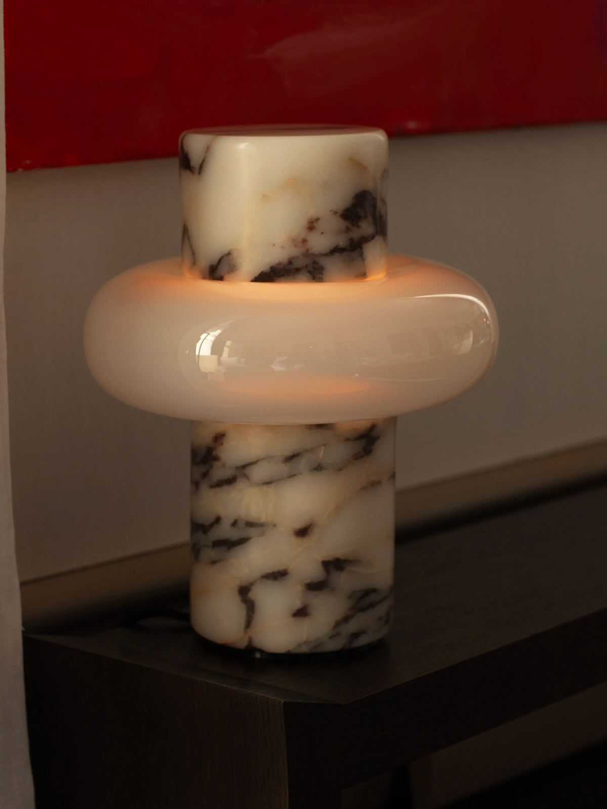 Torus Lamp - Calacatta Viola