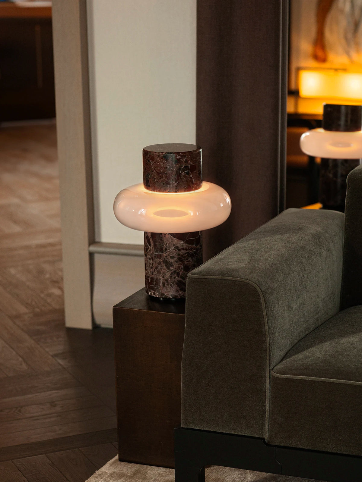 Torus Lamp - Rosso Levanto