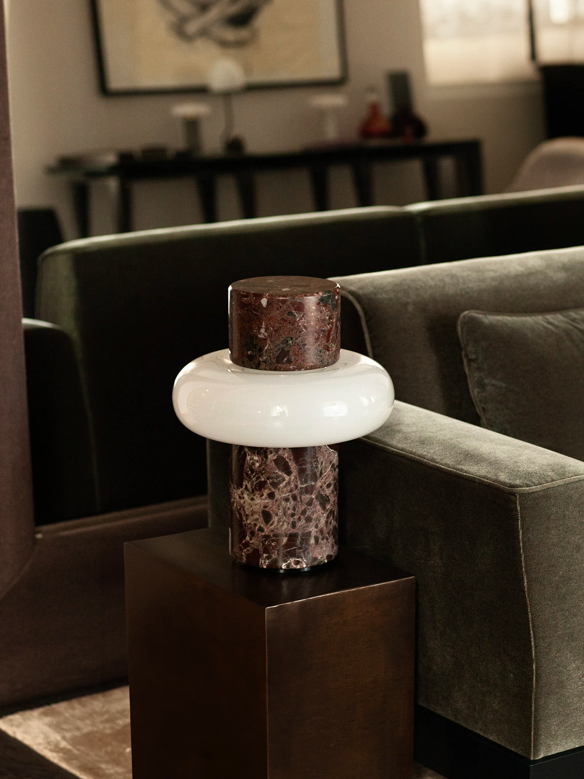 Torus Lamp - Rosso Levanto