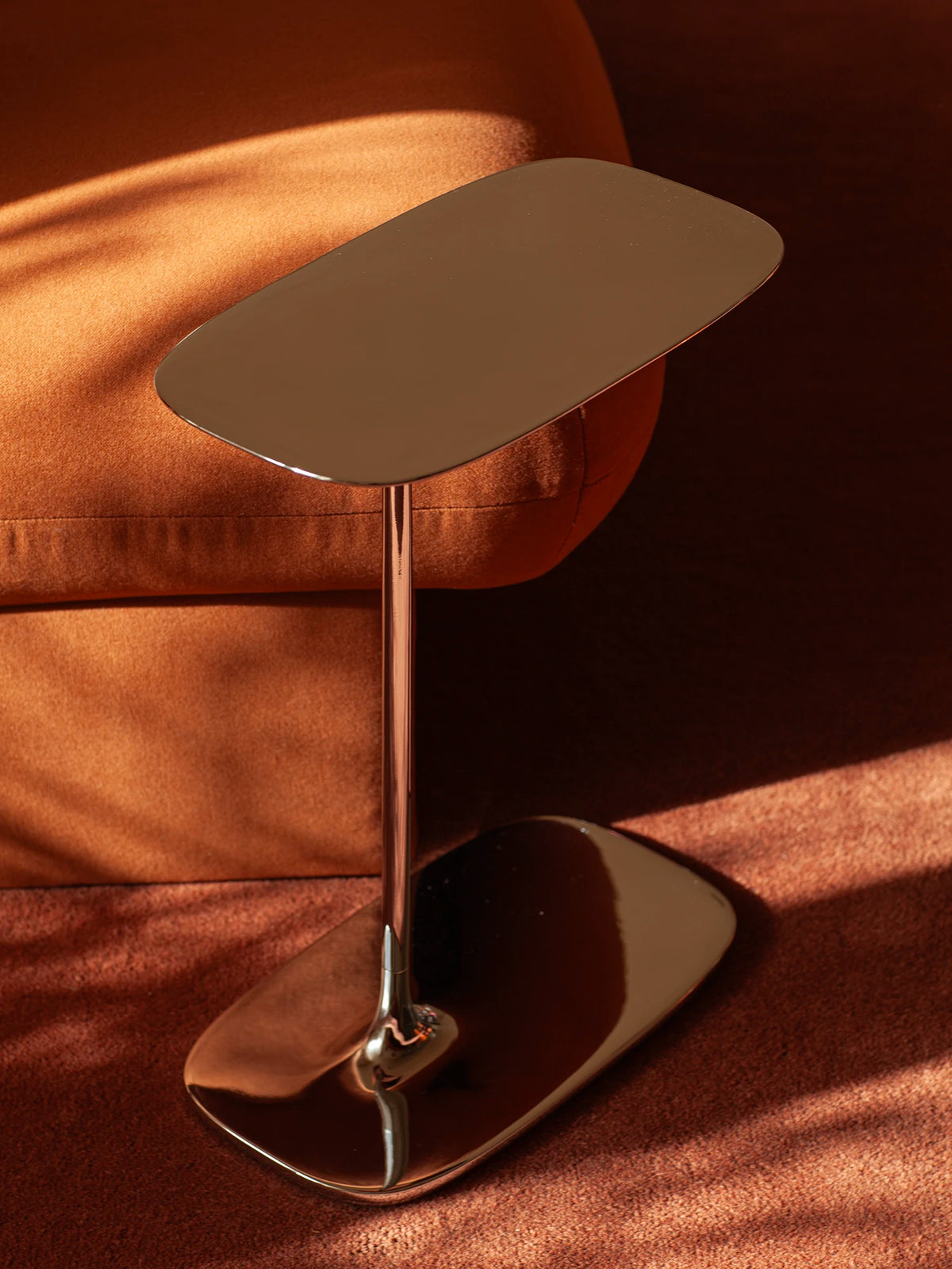 Low Side Table - Polished Aluminium
