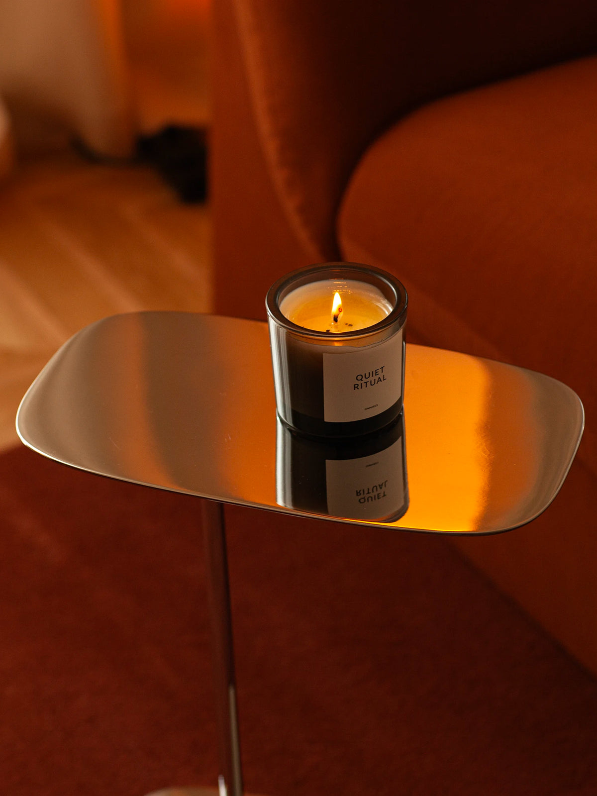 Low Side Table - Polished Aluminium