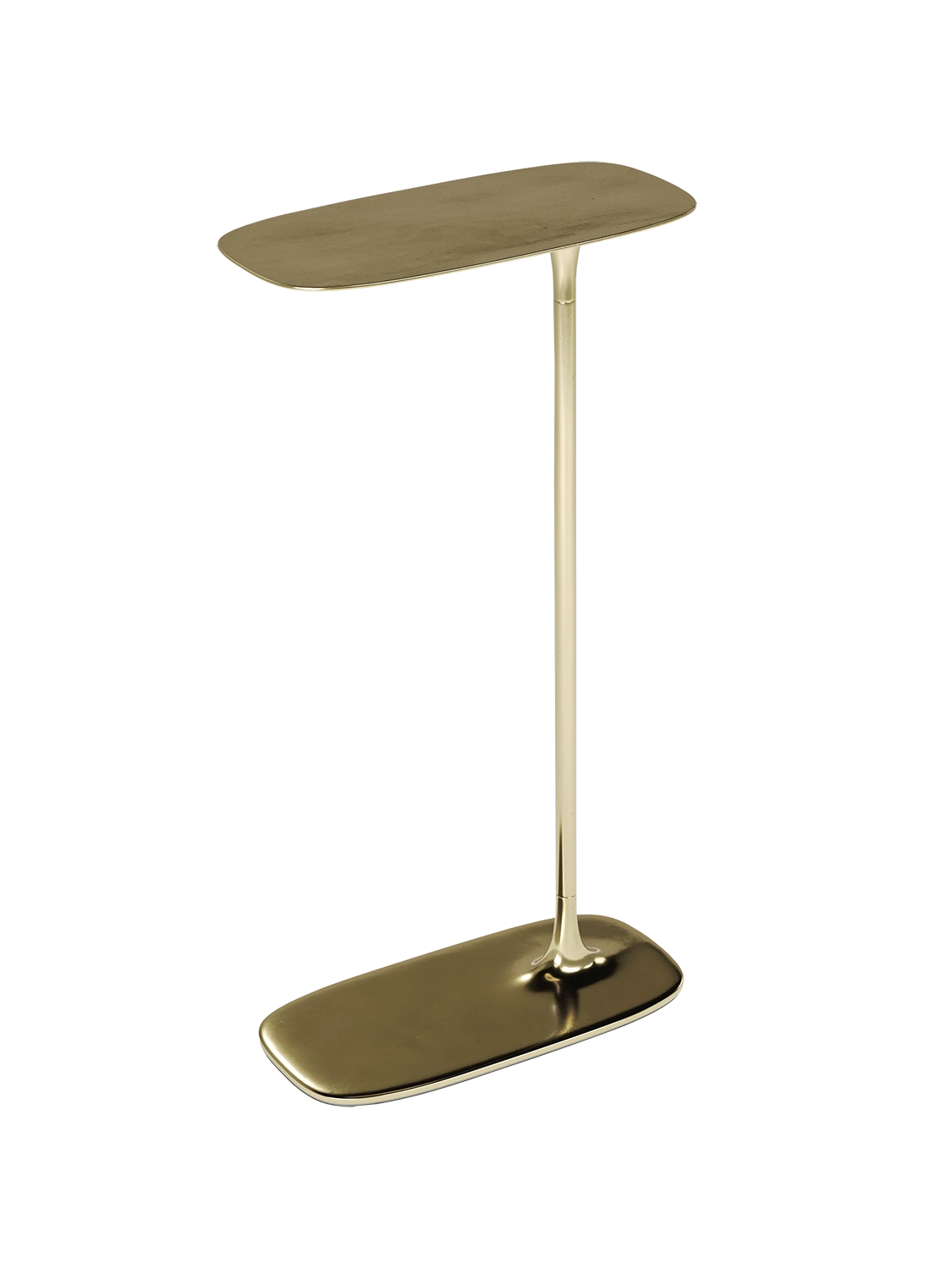 Tall Side Table - Polished Brass