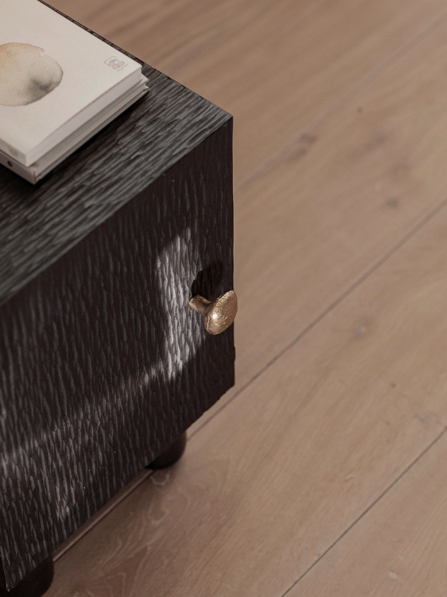 Side Cabinet - Black Stained Ash