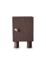 Bedside Cabinet - Brown Stained Oak