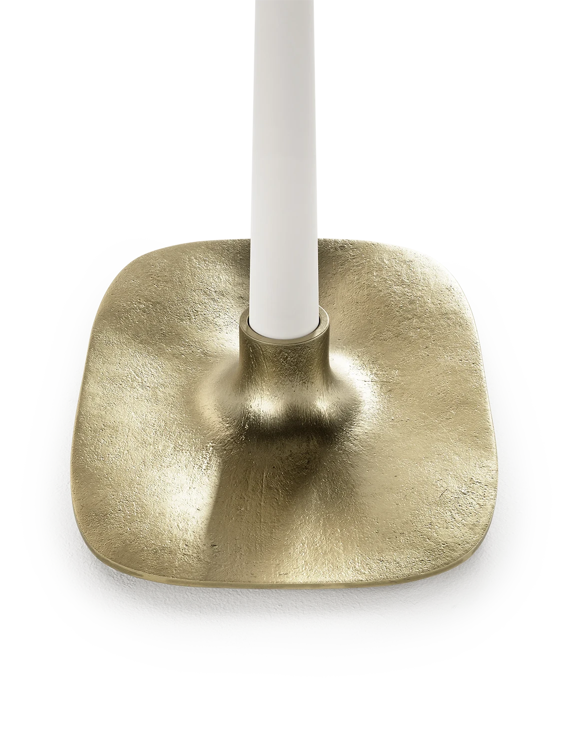 Candle holder - Textured Brass