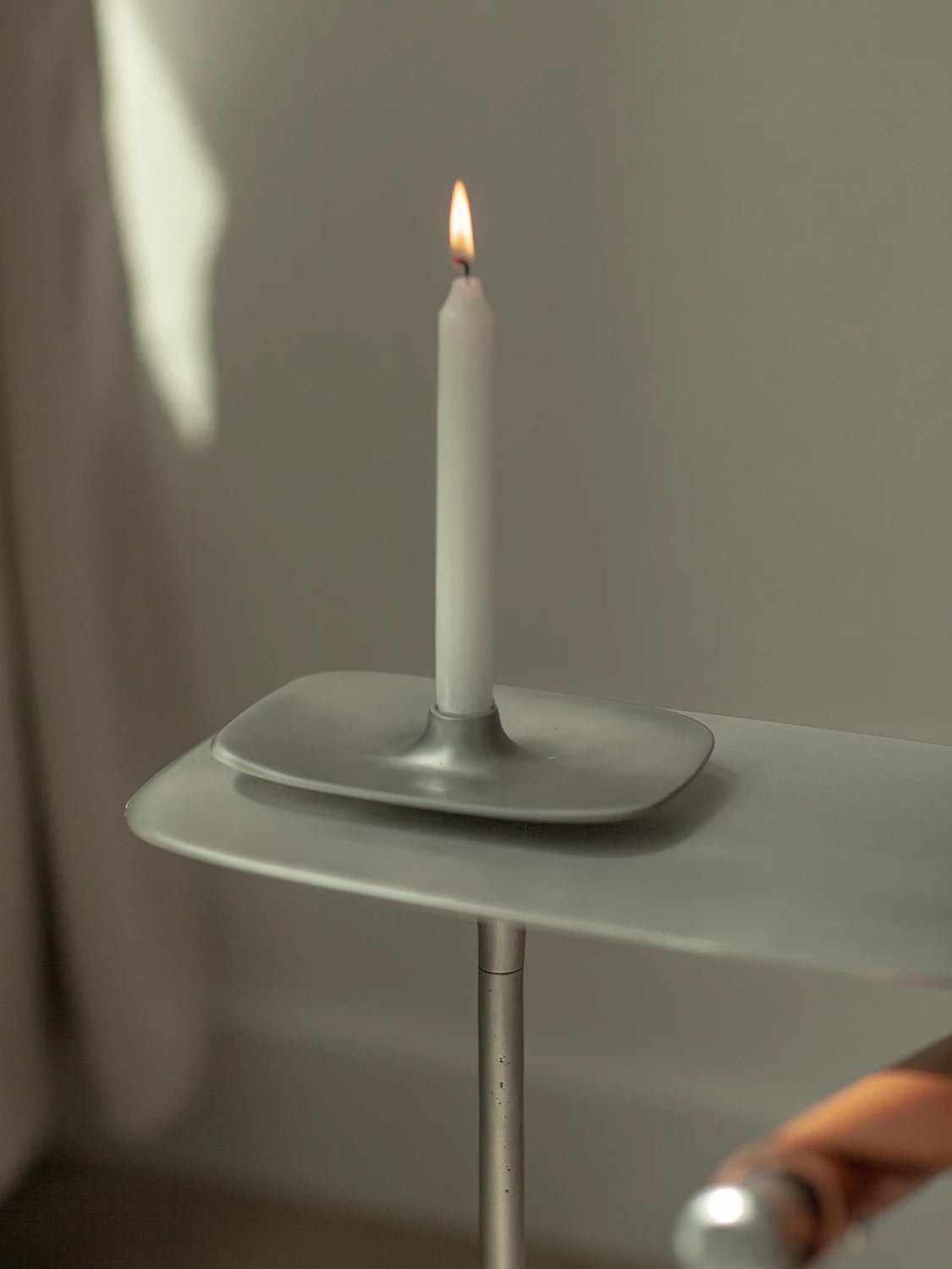 Candle holder - Brushed Aluminium