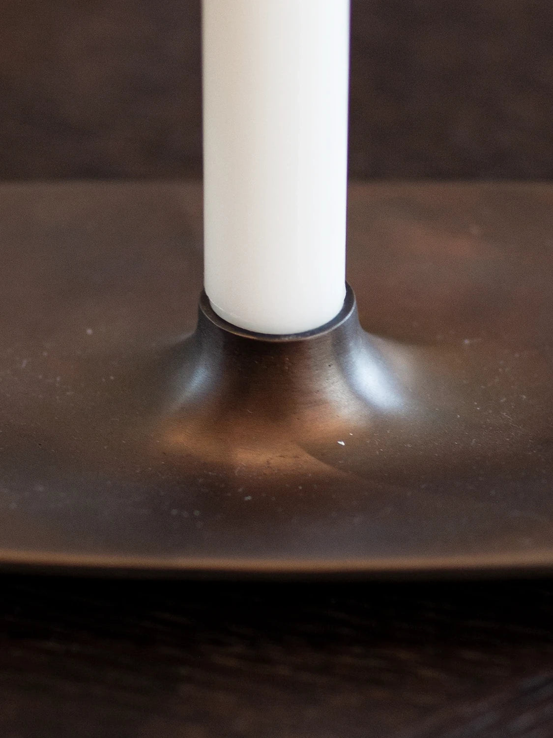 Candle holder - Aged Brass