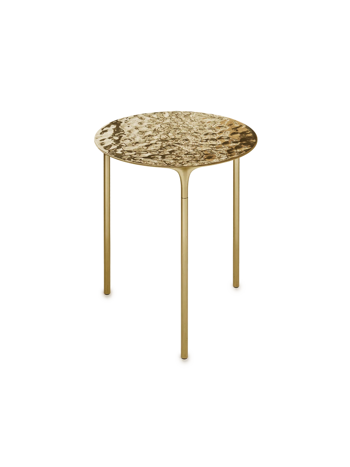 Coffee Table - Rippled Brass