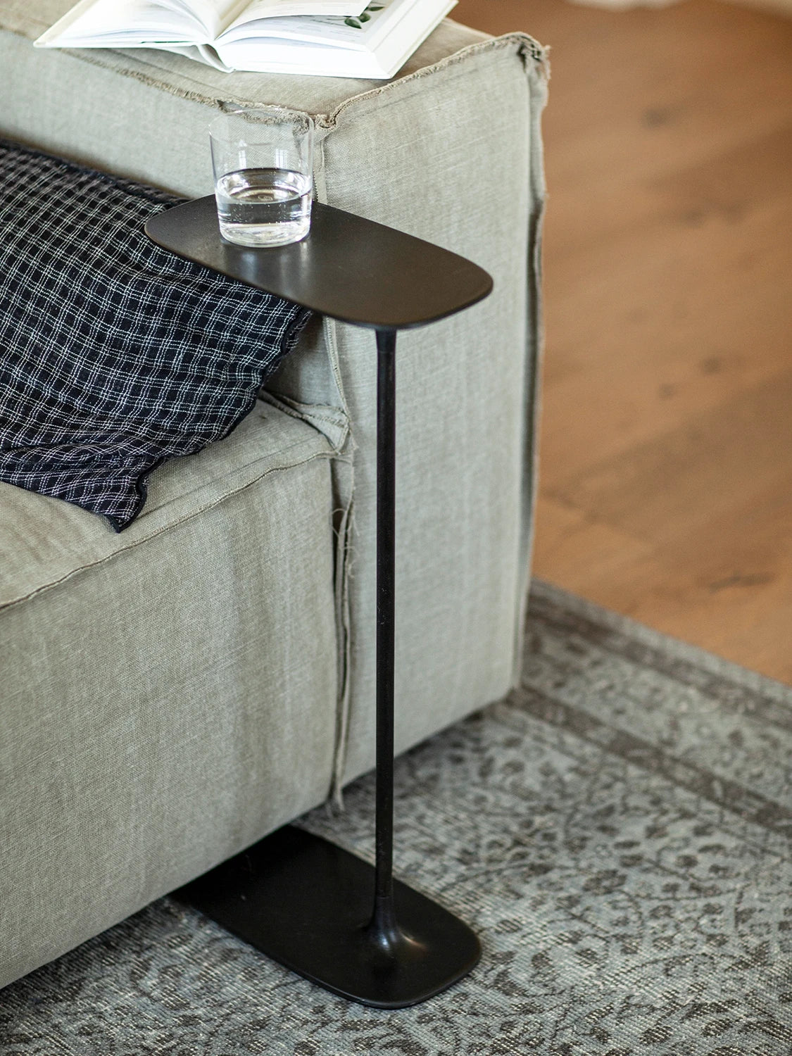 Tall Side Table - Blackend Aluminium