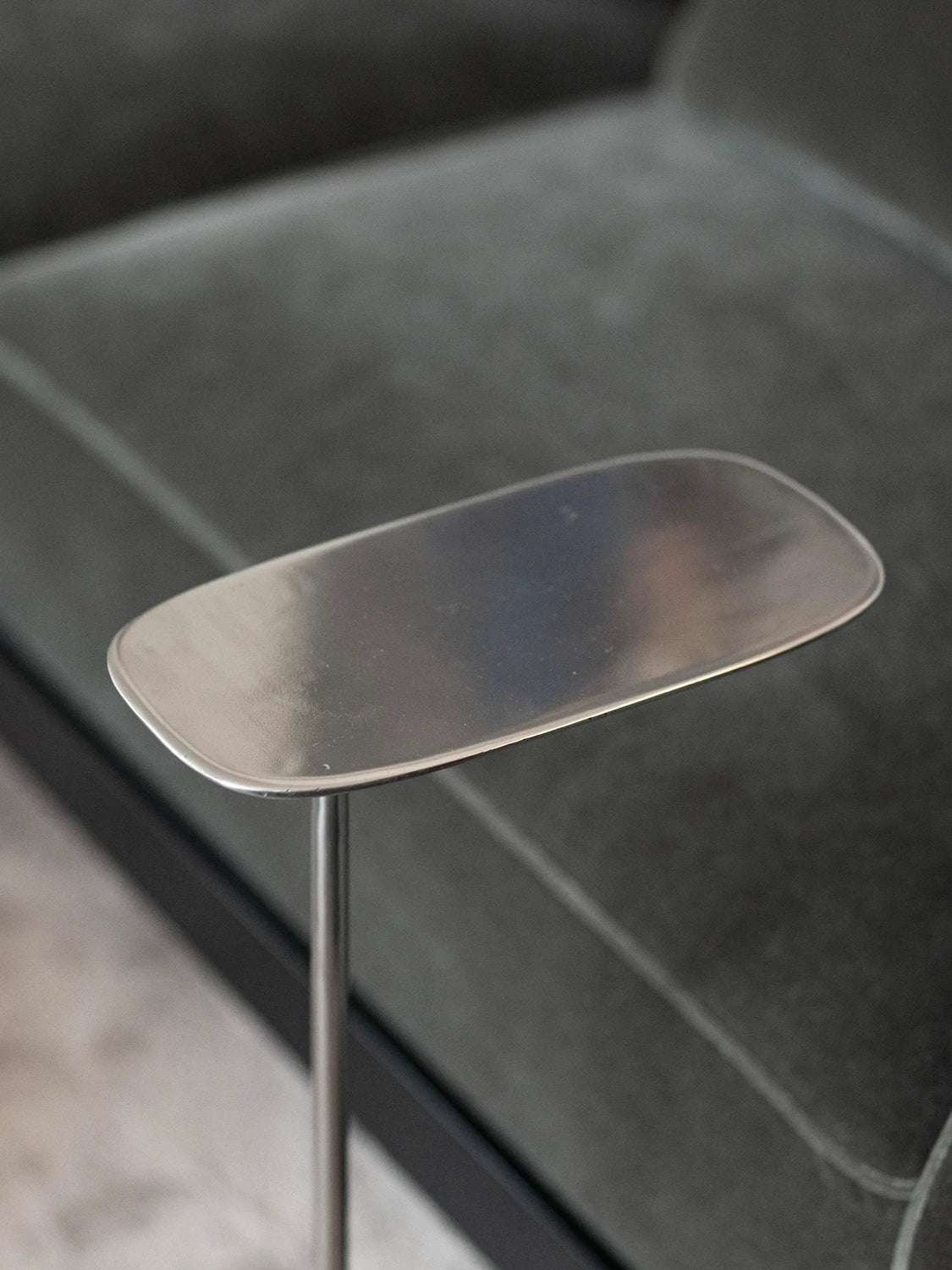 Tall Side Table - Polished Aluminium