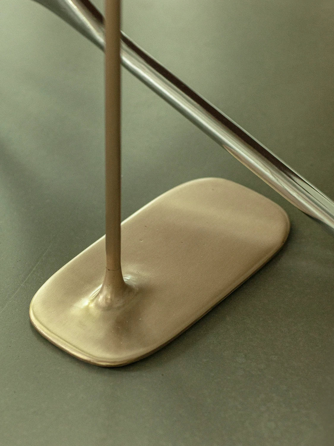Tall Side Table - Brushed Brass