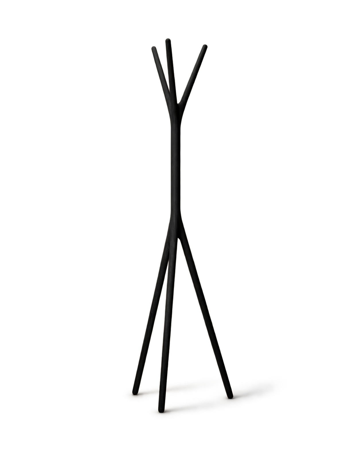 Woody Coat Stand - Black Oak