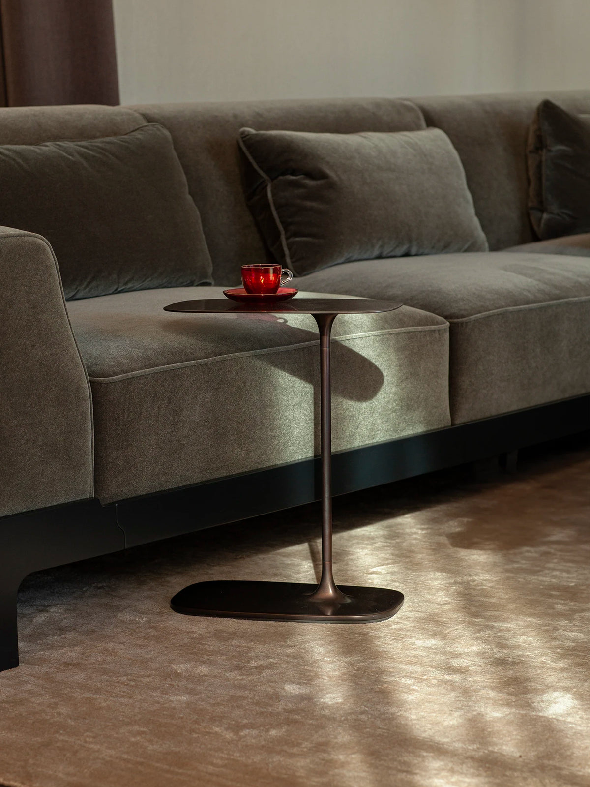 Low Side Table - Aged Brass