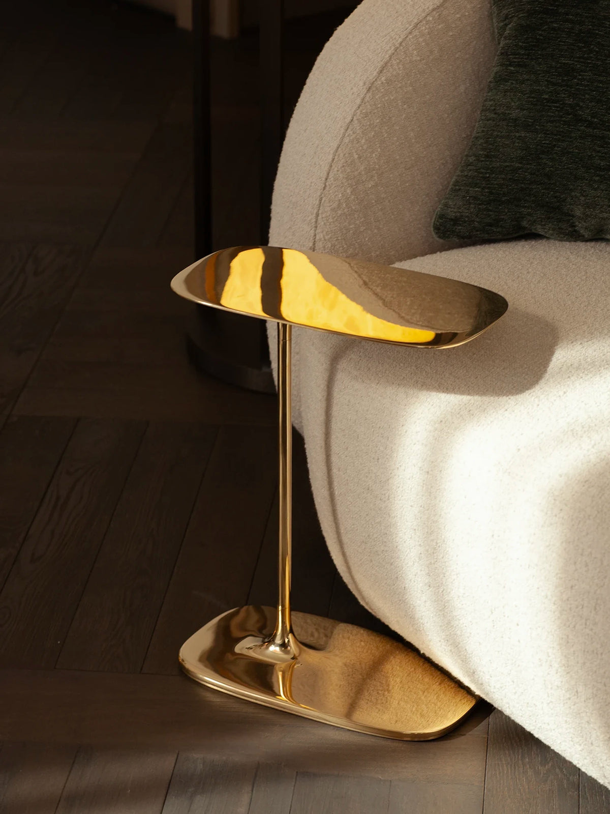 Low Side Table - Polished Brass
