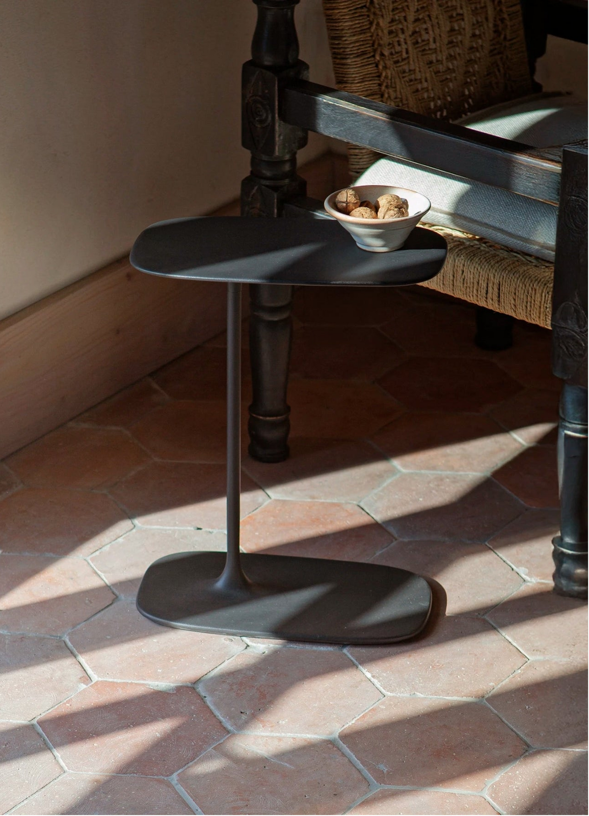 Low Side Table - Coated Black