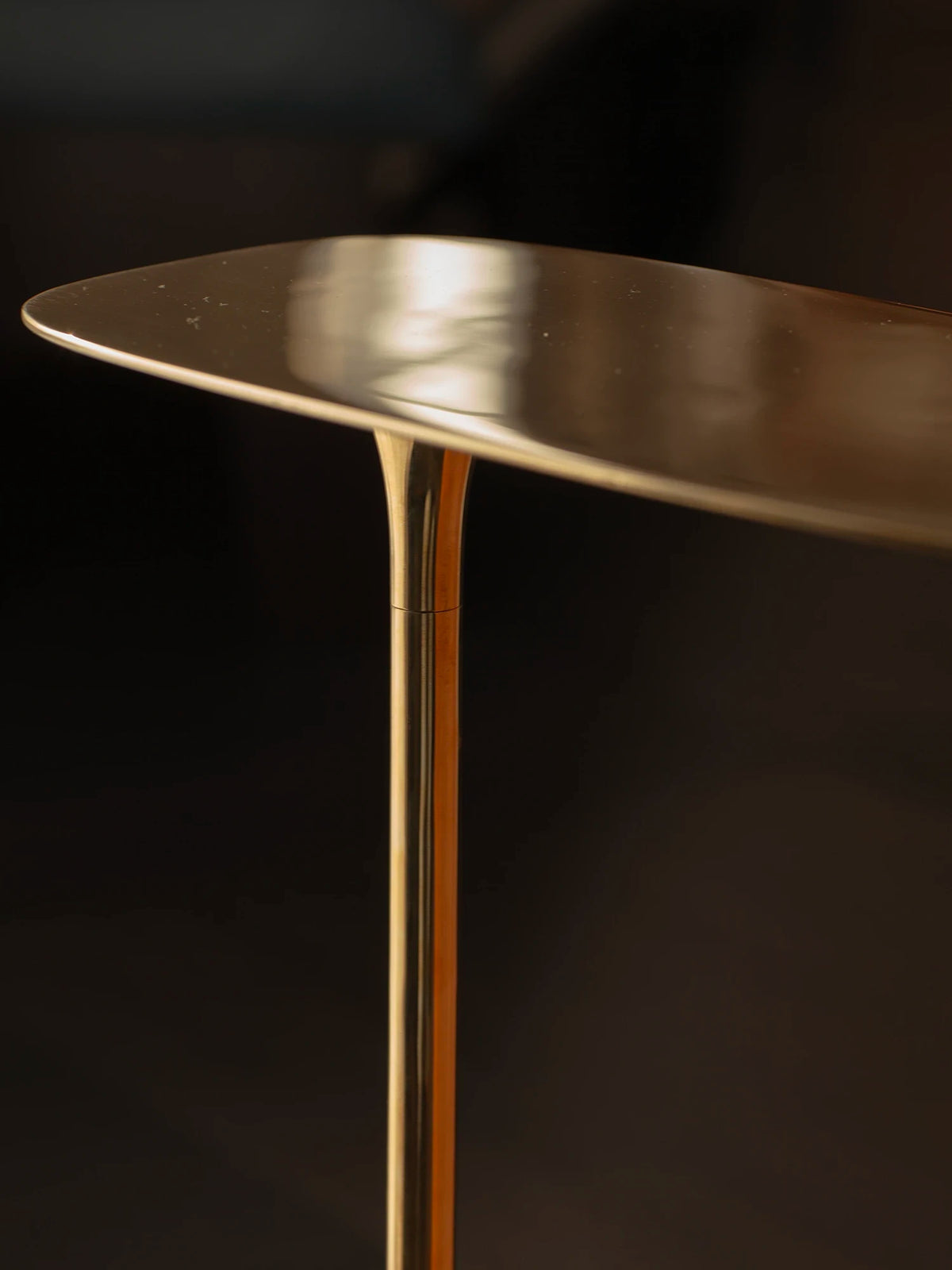Tall Side Table - Polished Brass