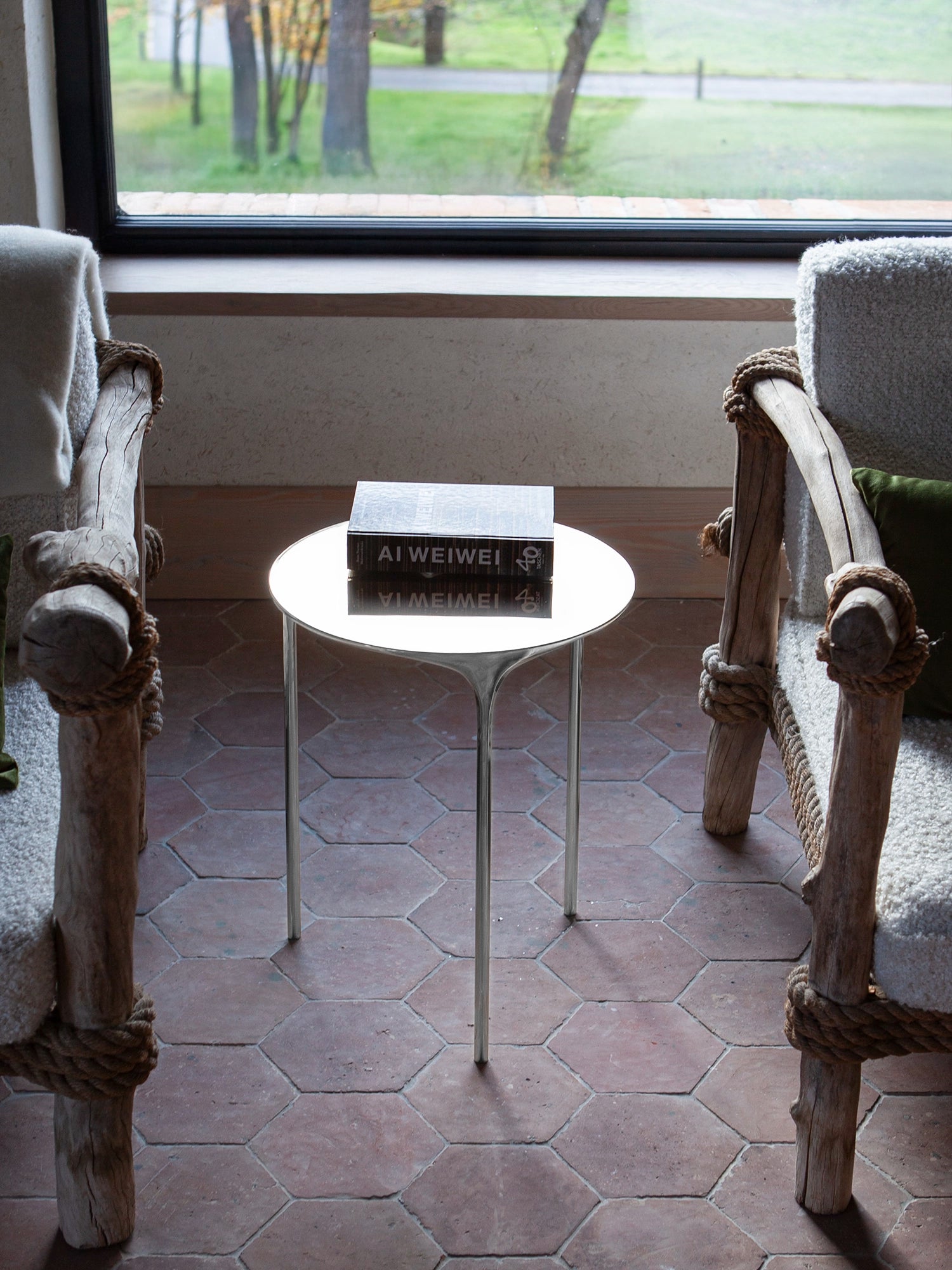 Coffee Table - Polished Aluminium